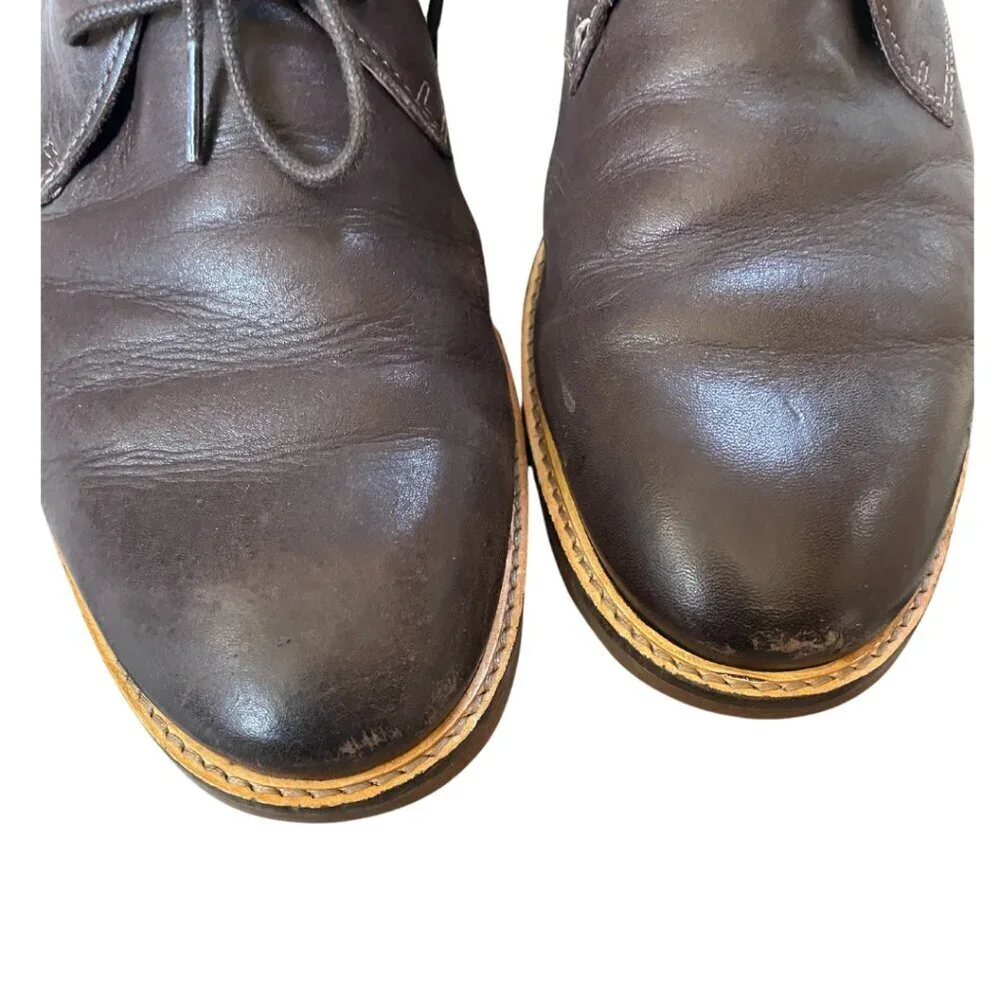 Clark's Atticus‎ Ankle Lace-Up Boots, Men's Size 12, brown, GUC